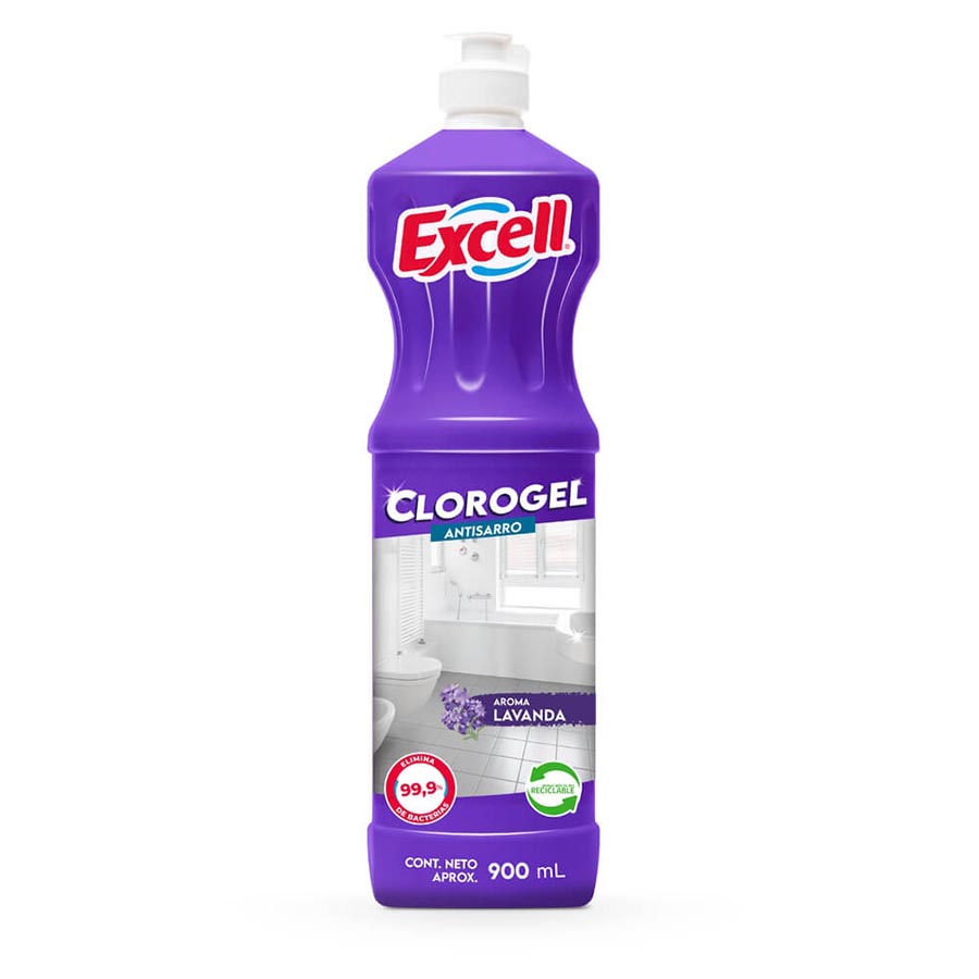 Cloro Gel Excell 900 ml.